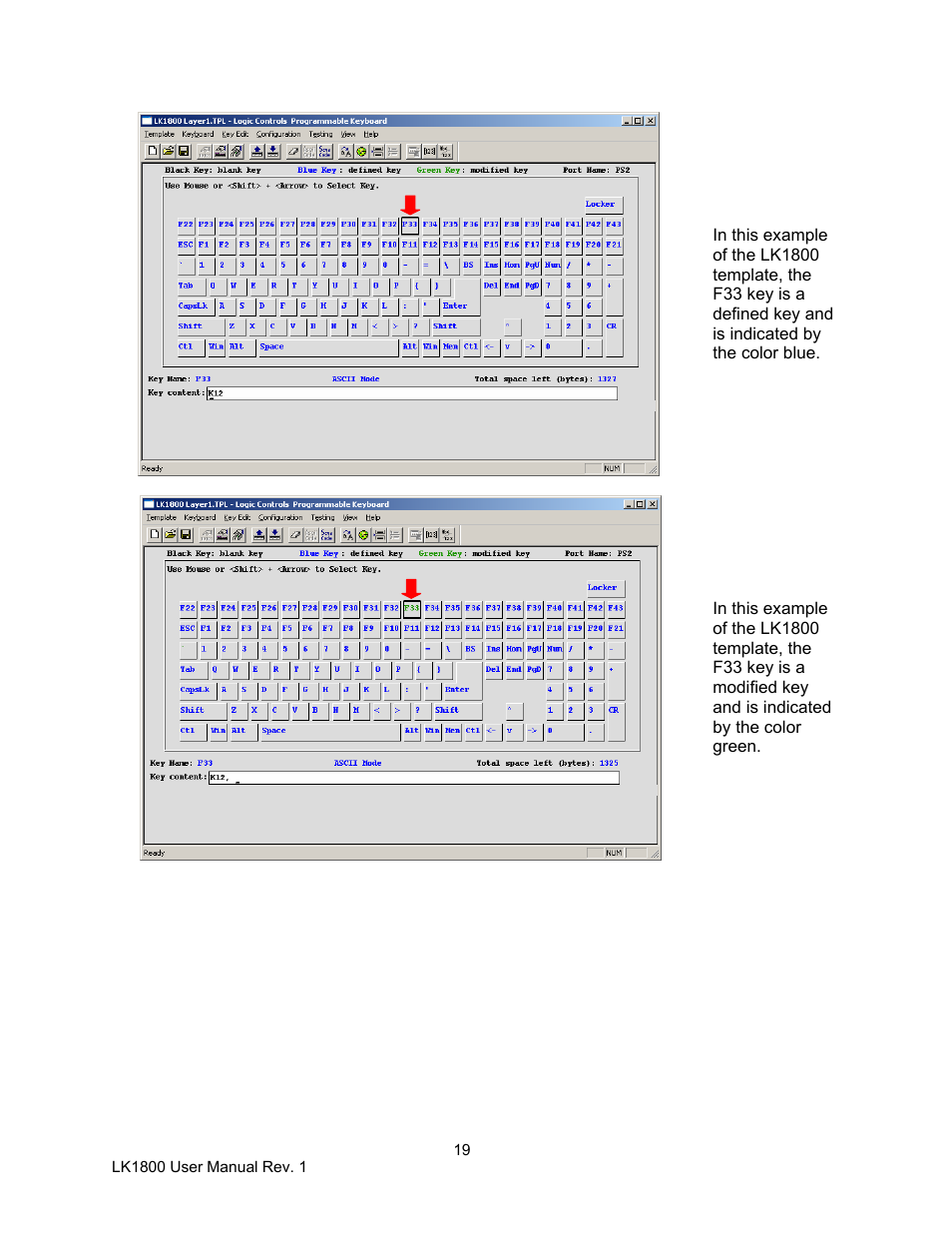 Logic Controls LK1800 User Manual | Page 19 / 26