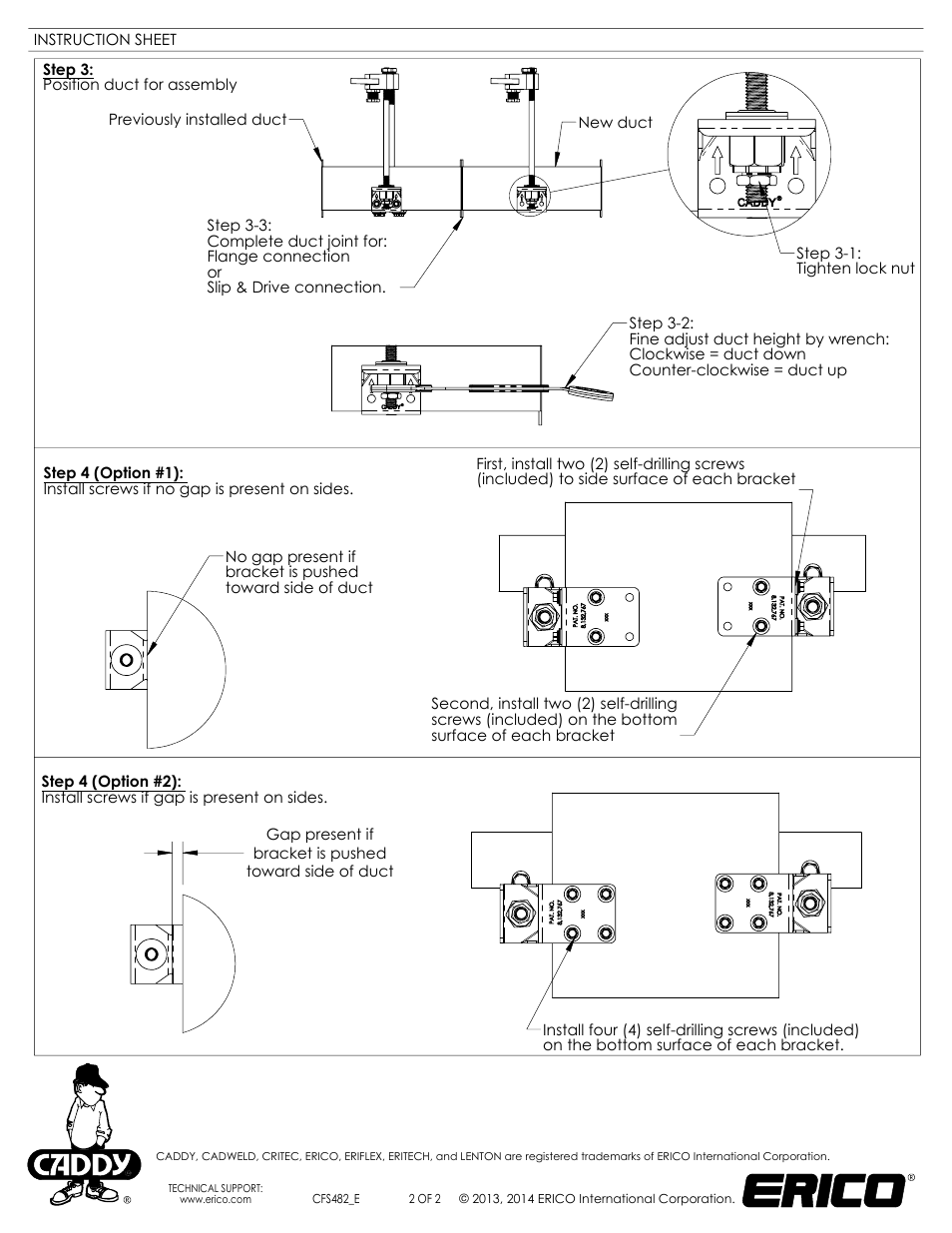 Sht2, Drawing view9, Drawing view13 | Drawing view14, Drawing view15, Drawing view18, Drawing view32, Detail view a (1 : 2) | ERICO Bottom-Mount Duct Bracket, Narrow User Manual | Page 2 / 2