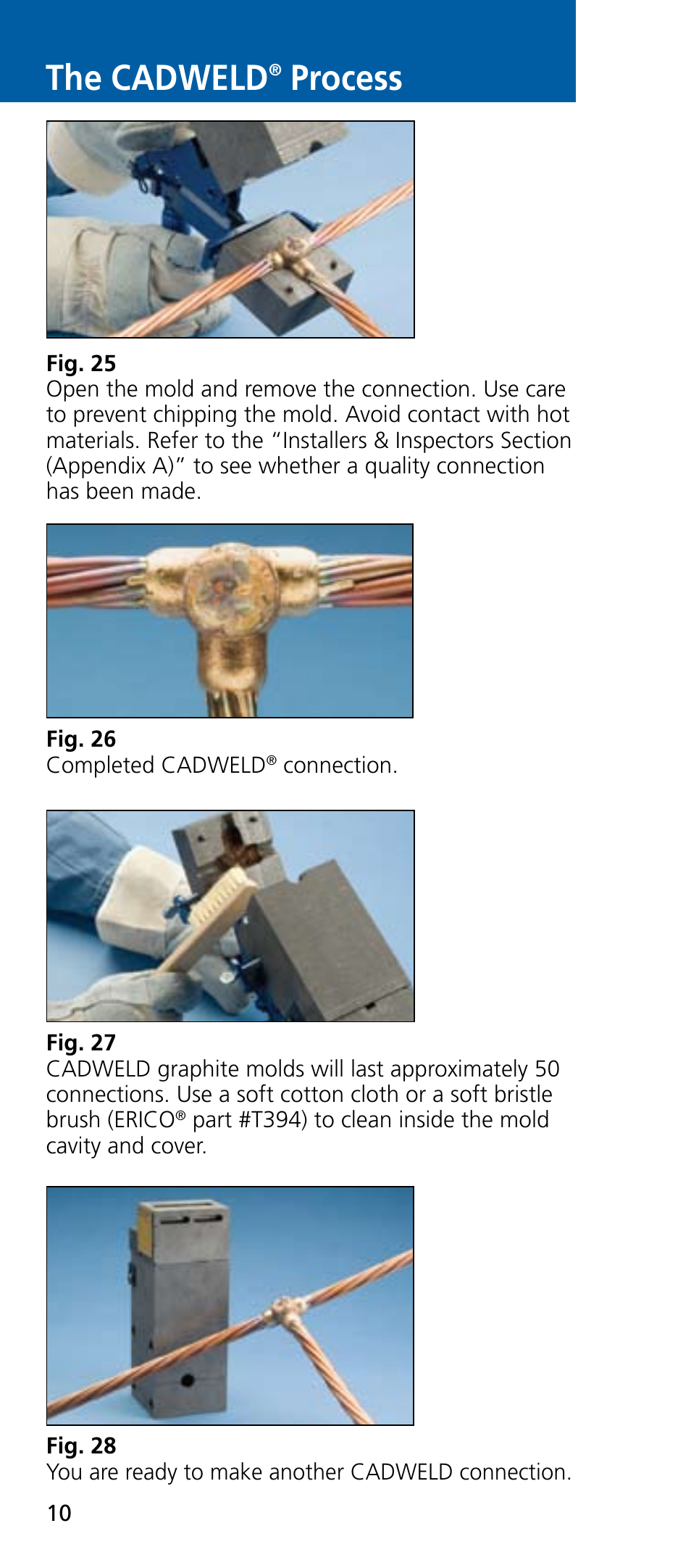 The cadweld, Process | ERICO CADWELD Exothermic Welding User Manual | Page 12 / 40