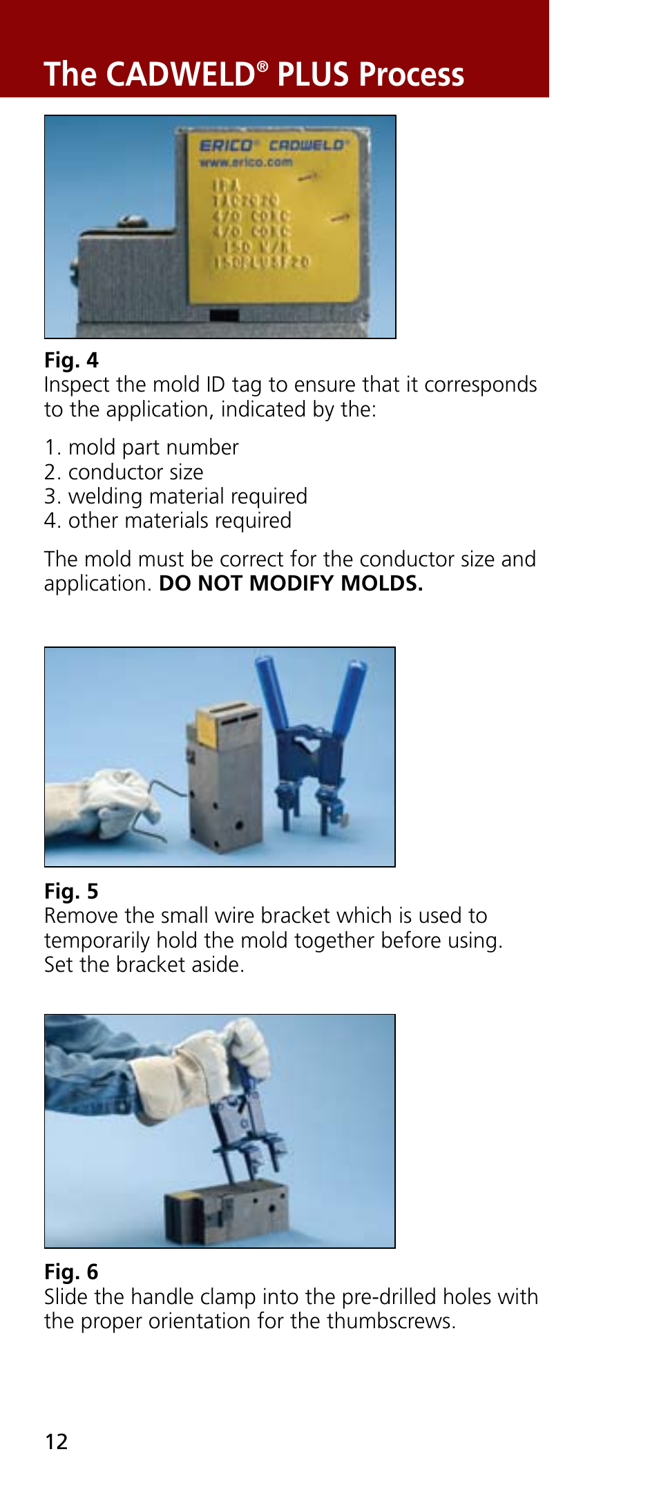 The cadweld, Plus process | ERICO CADWELD Exothermic Welding User Manual | Page 14 / 40
