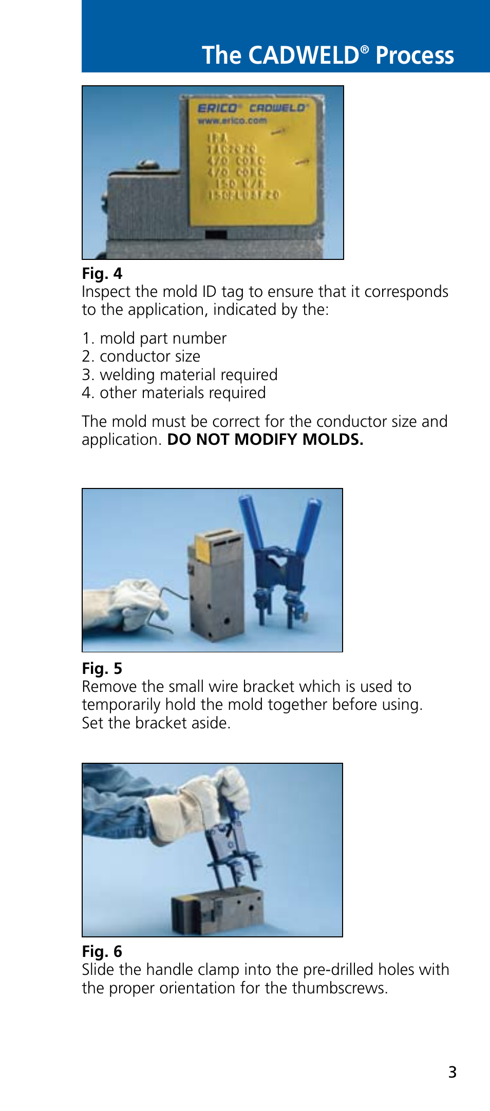 The cadweld, Process | ERICO CADWELD Exothermic Welding User Manual | Page 5 / 40