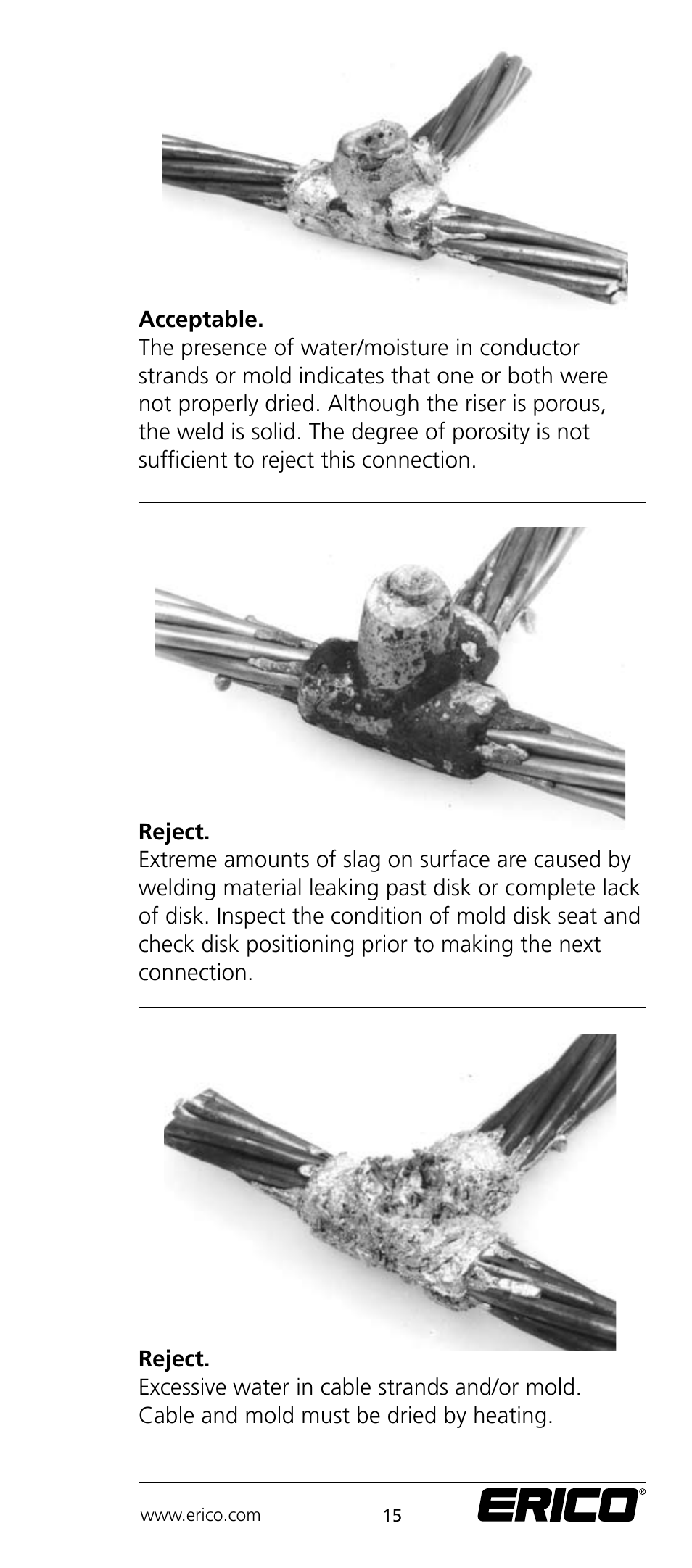 ERICO CADWELD Electrical Connections User Manual | Page 15 / 24