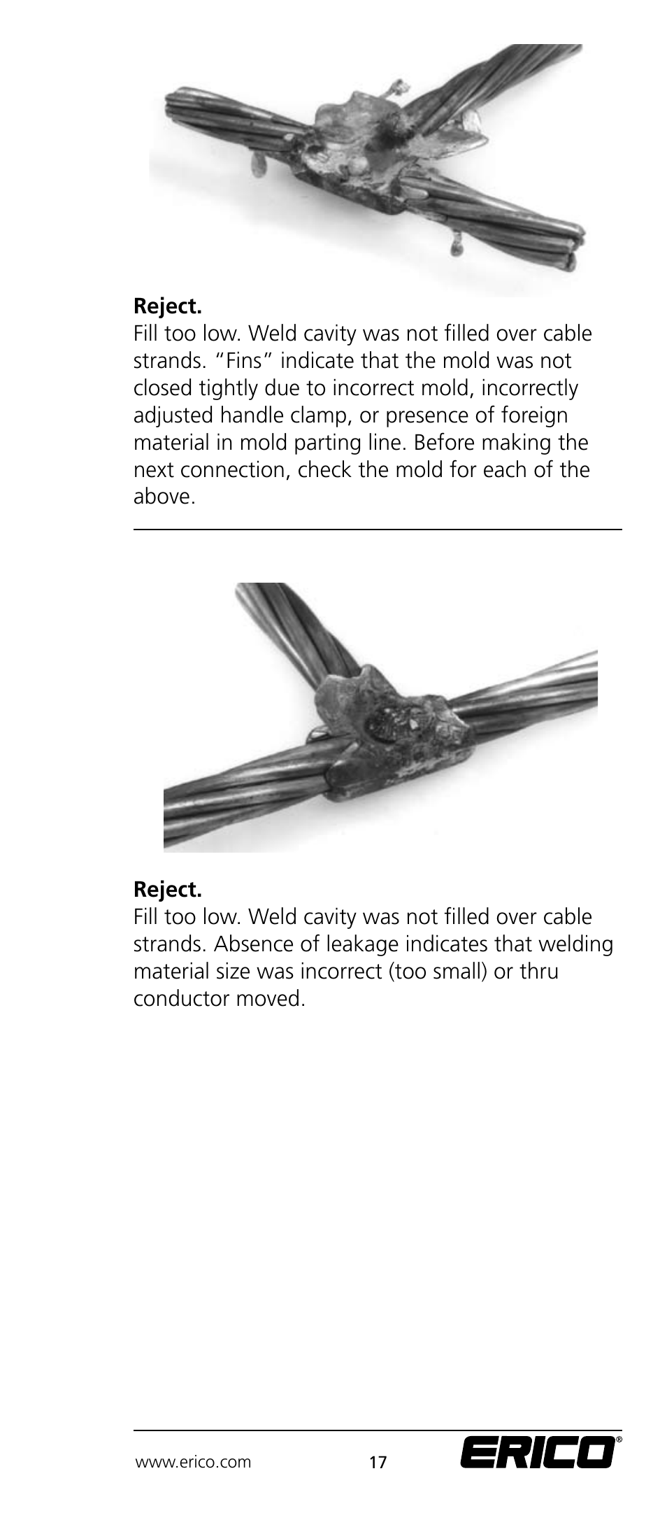 ERICO CADWELD Electrical Connections User Manual | Page 17 / 24