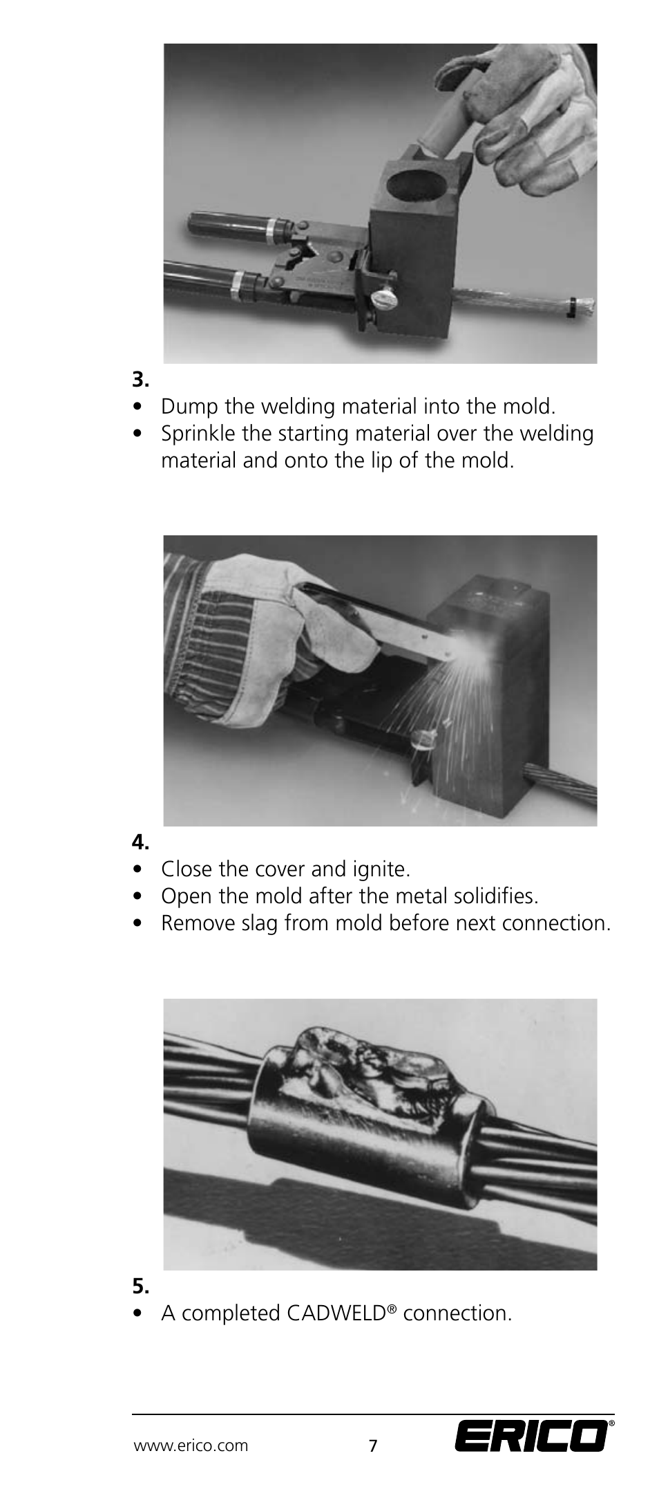 ERICO CADWELD Electrical Connections User Manual | Page 7 / 24