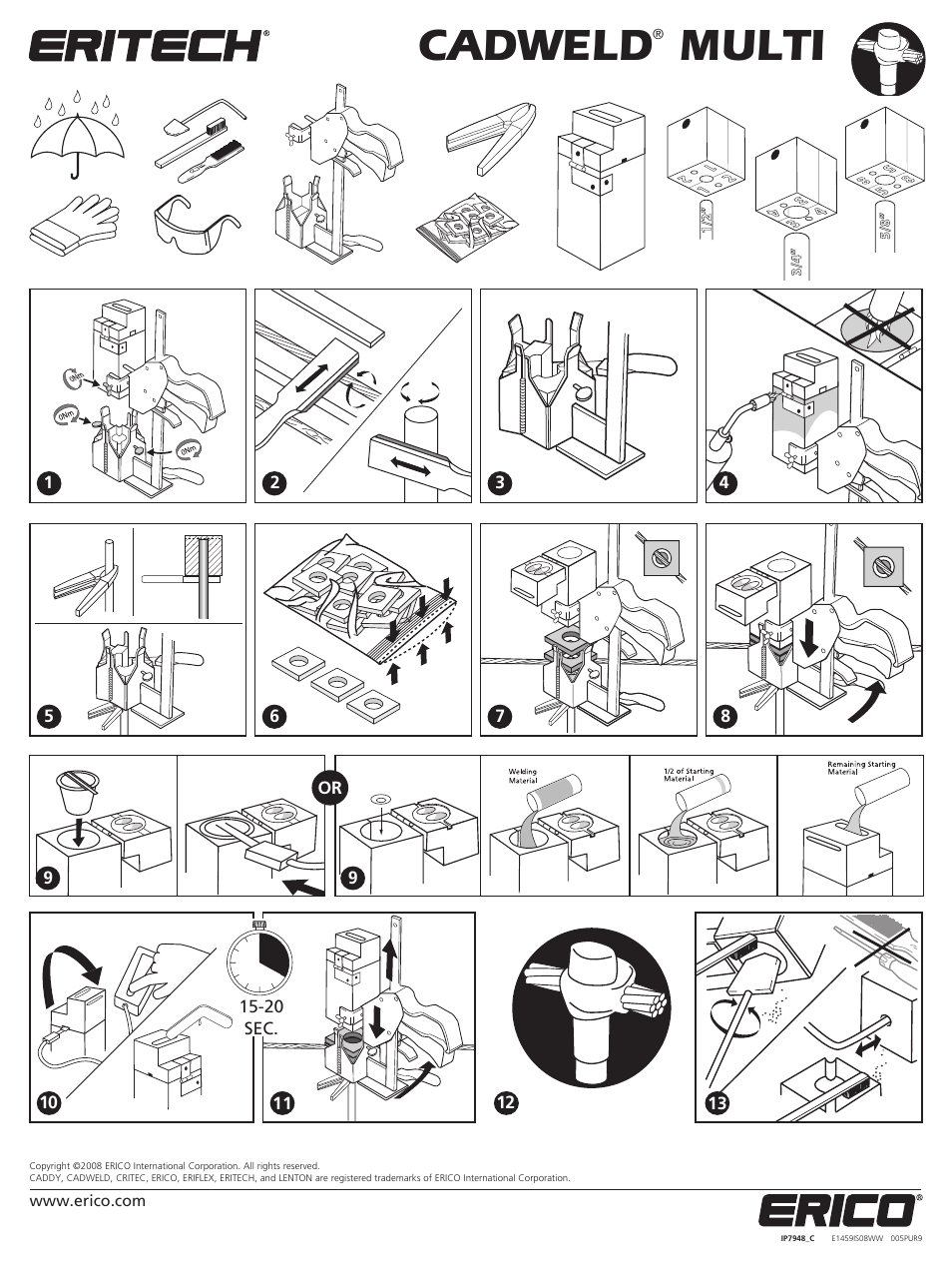 ERICO CADWELD PLUS MULTI User Manual | 4 pages