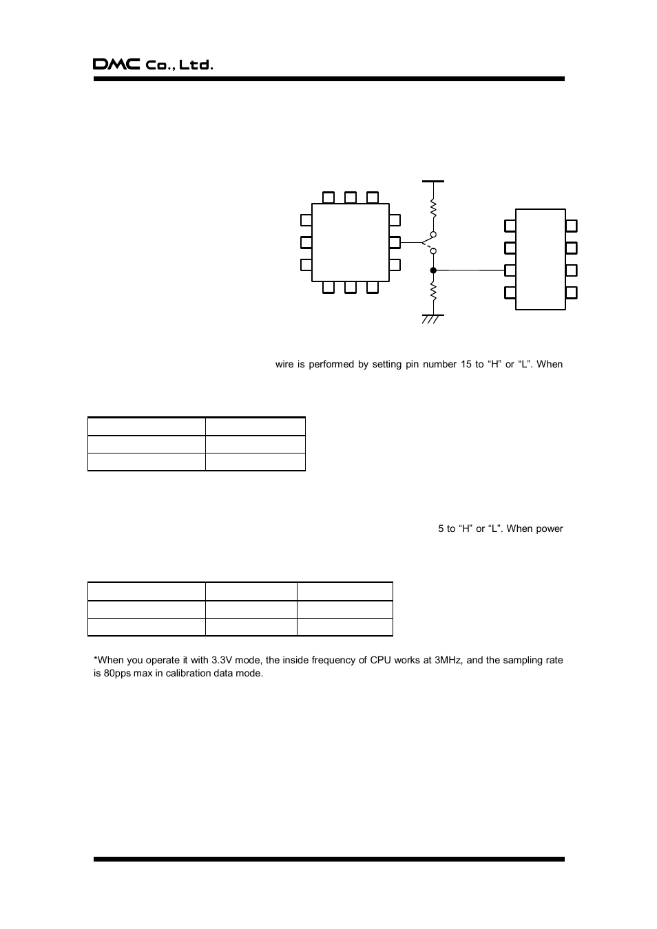 Initial setting, 1. eeprom setting, 2. touch screen mode setting | 3. power supply voltage setting | DMC TSC-40/IC User Manual | Page 8 / 24