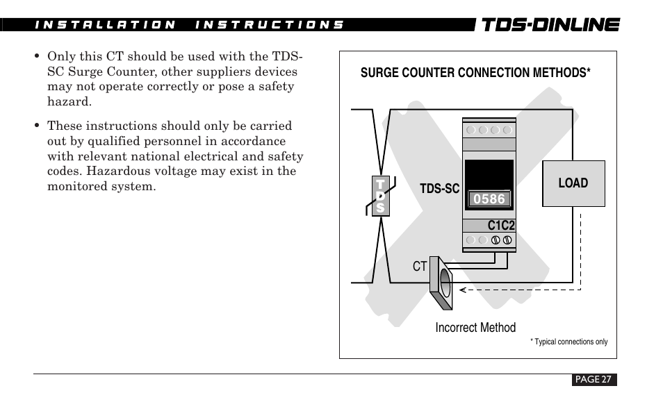 ERICO TDS-DINLINE Surge Suppressor User Manual | Page 27 / 32