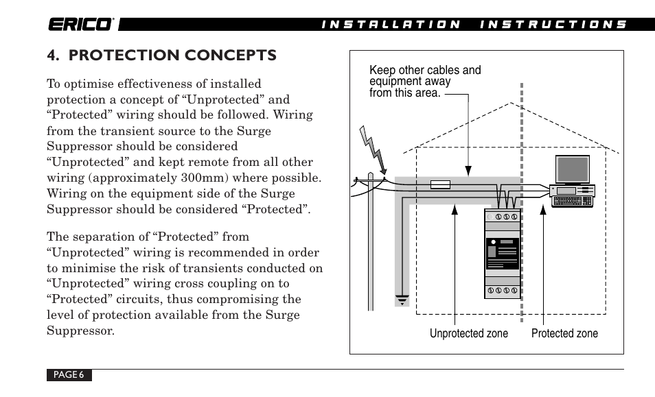 Protection concepts | ERICO TDS-DINLINE Surge Suppressor User Manual | Page 6 / 32