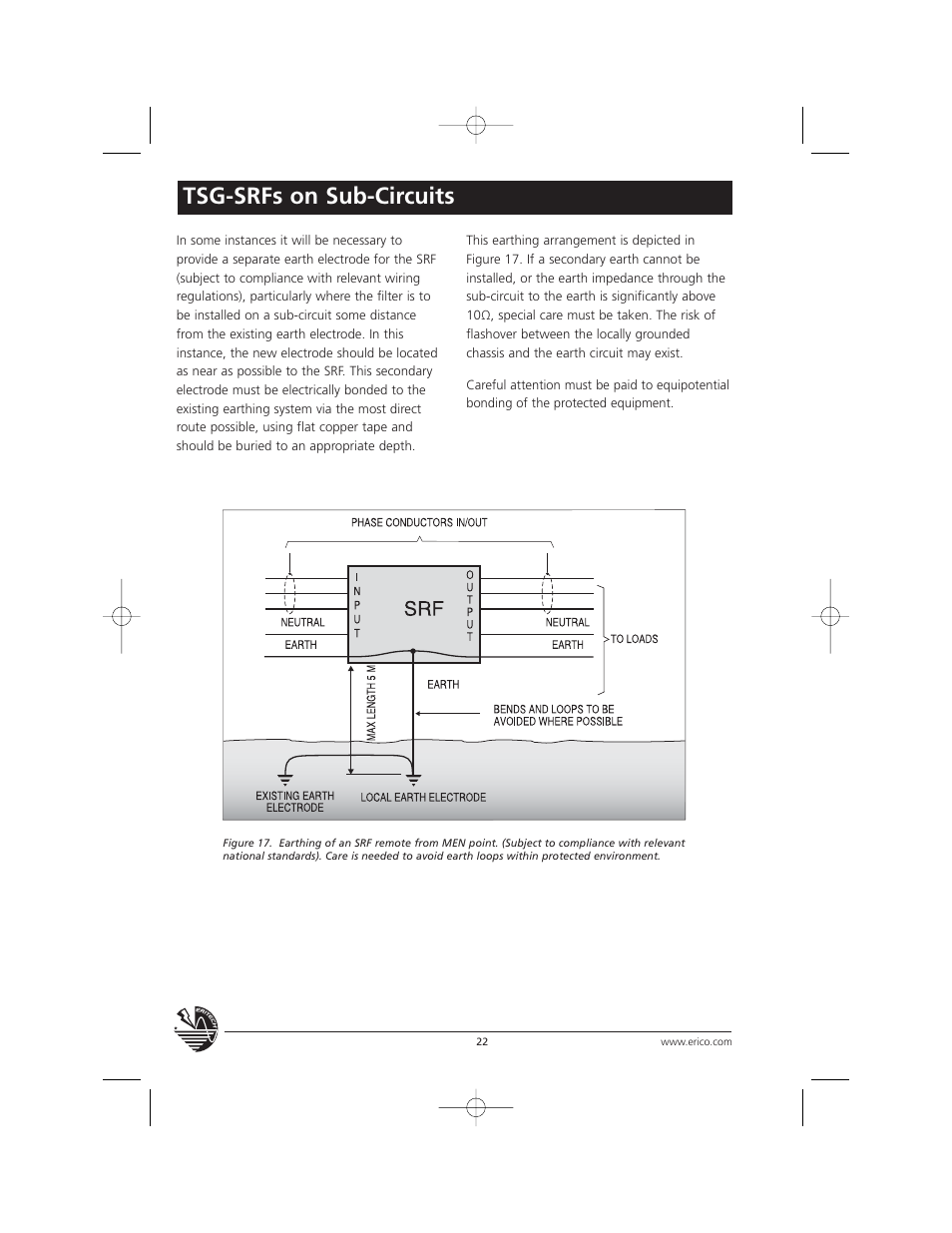 Tsg-srfs on sub-circuits | ERICO TSG Series Surge Reduction Filters (TSG-RSF) User Manual | Page 22 / 28