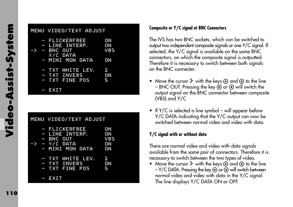 Video-assist-system | ARRI ARRIFLEX 235 User Manual | Page 110 / 178