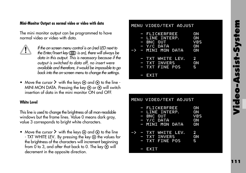 Video-assist-system | ARRI ARRIFLEX 235 User Manual | Page 111 / 178