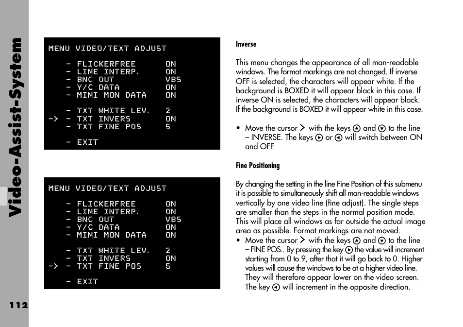 Video-assist-system | ARRI ARRIFLEX 235 User Manual | Page 112 / 178
