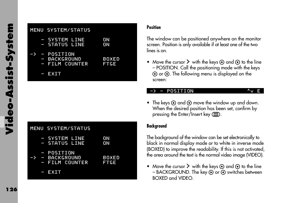 Video-assist-system | ARRI ARRIFLEX 235 User Manual | Page 126 / 178