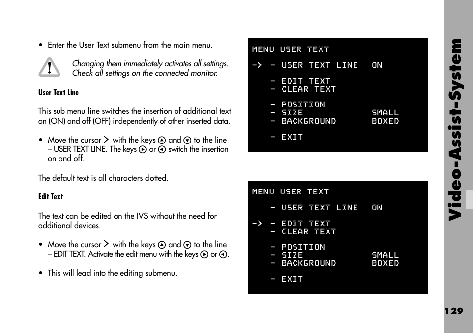 Video-assist-system | ARRI ARRIFLEX 235 User Manual | Page 129 / 178