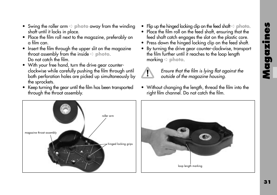 Magazines | ARRI ARRIFLEX 235 User Manual | Page 31 / 178