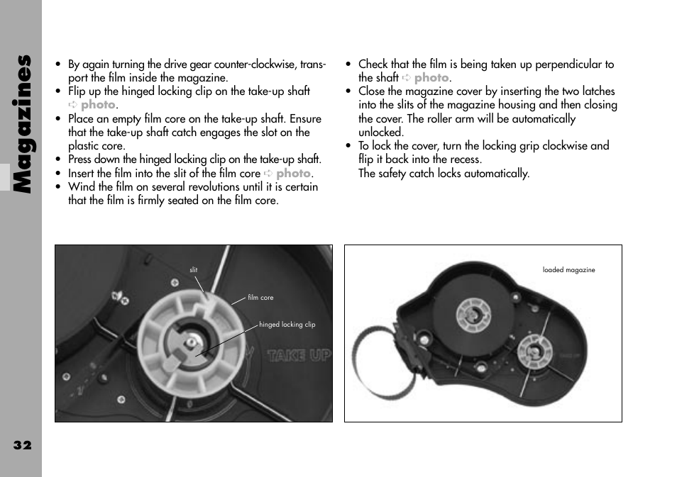 Magazines | ARRI ARRIFLEX 235 User Manual | Page 32 / 178