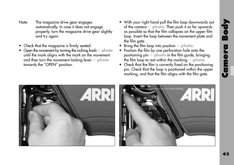 Camera body | ARRI ARRIFLEX 235 User Manual | Page 43 / 178