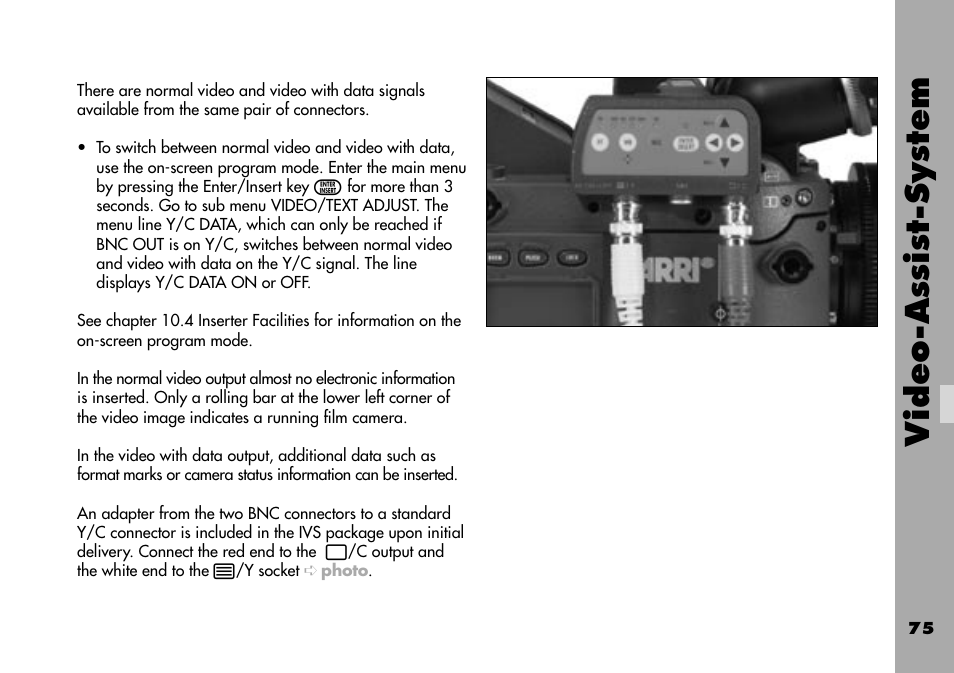 Video-assist-system | ARRI ARRIFLEX 235 User Manual | Page 75 / 178