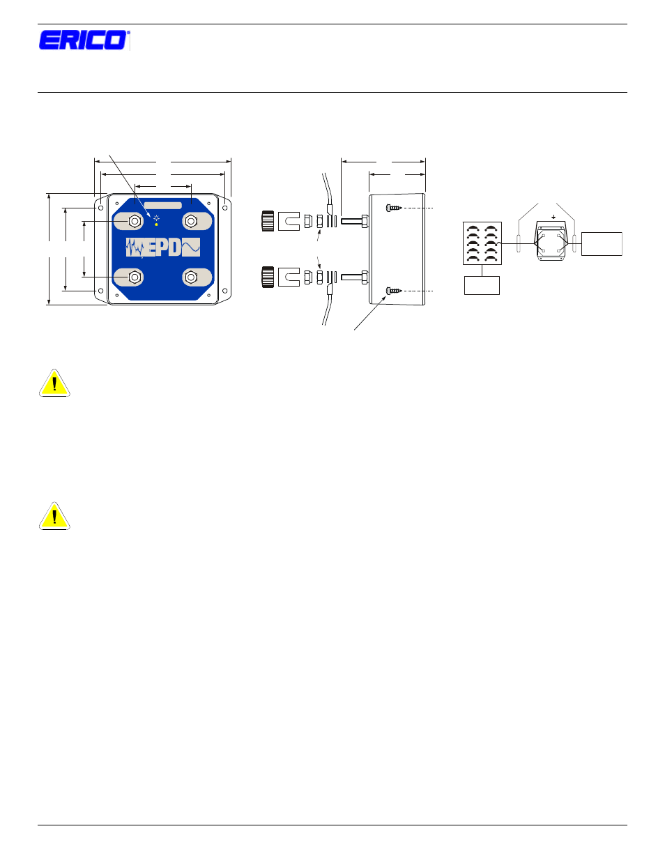 ERICO EPD240TDAARB (240 Vac, 0-30A) Secondary Surge Protectors User Manual | 1 page