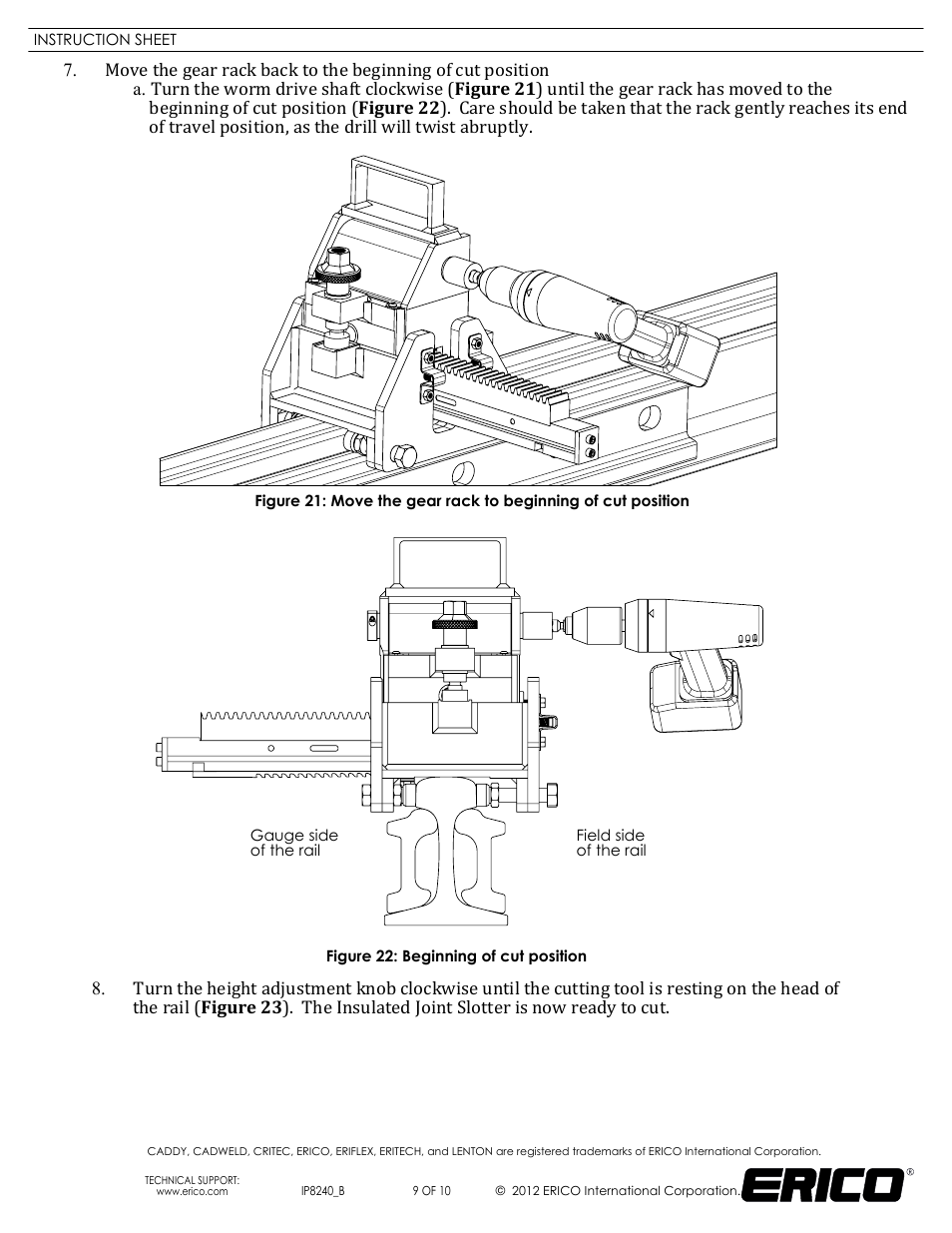 Sheet9, Drawing view40, Drawing view41 | ERICO IJS100 Insulated Joint Slotter User Manual | Page 9 / 10