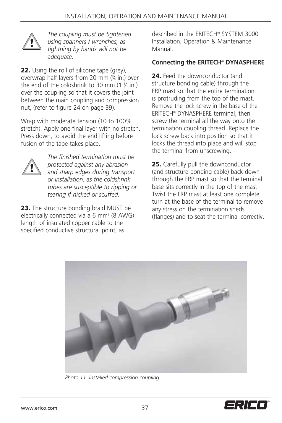 ERICO 3000 ERITECH SYSTEM User Manual | Page 39 / 68