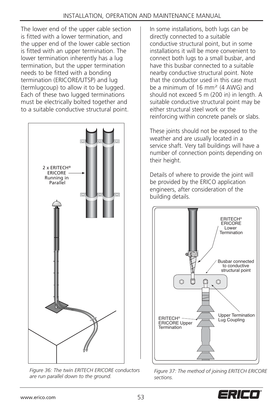 Installation, operation and maintenance manual 53 | ERICO 3000 ERITECH SYSTEM User Manual | Page 55 / 68