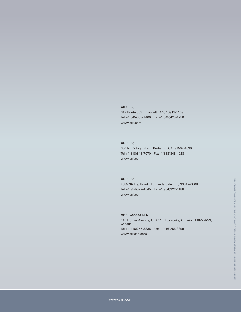 ARRI Lamphead ARRI TRUE BLUE User Manual | Page 12 / 12
