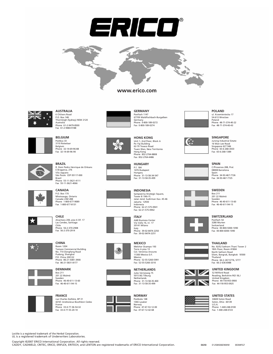 ERICO ISODC Isolated Downconductor System User Manual | Page 20 / 20