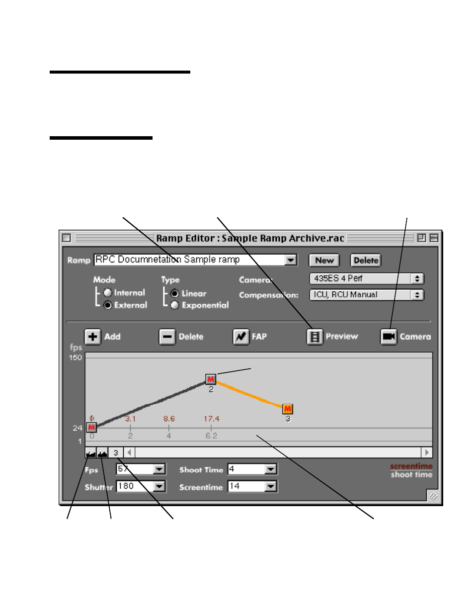 Reference introduction, The ramp editor | ARRI Ramp Preview Controller User Manual | Page 22 / 46