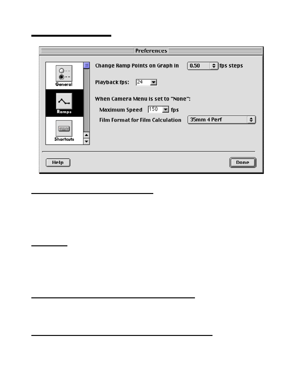 Preferences - ramps | ARRI Ramp Preview Controller User Manual | Page 39 / 46