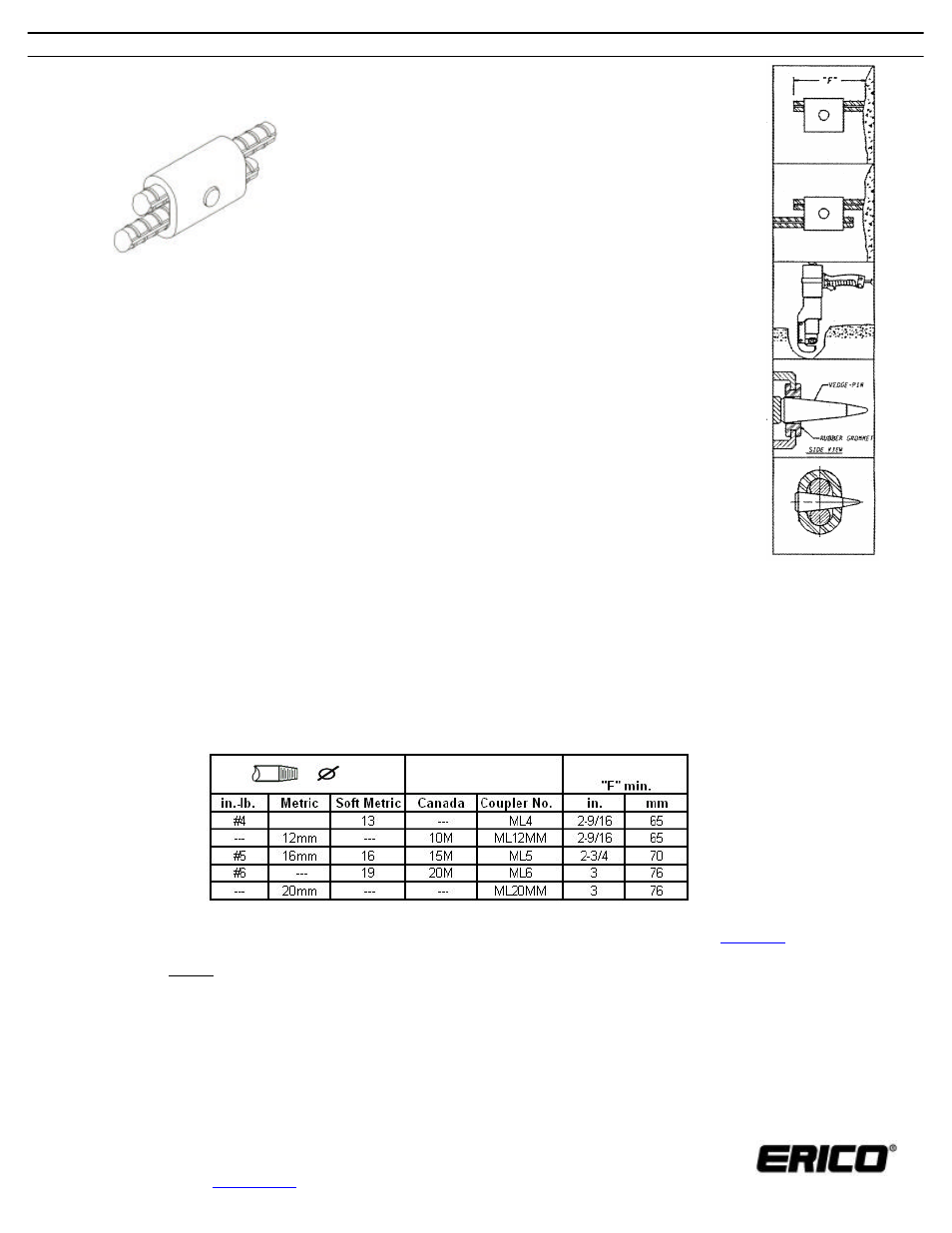 ERICO LENTON QUICK WEDGE User Manual | 1 page