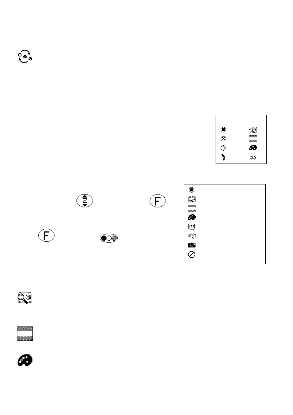 5b. the button functions menu, Buttons, Page 12 | Eschenbach Optik Andromeda User Manual | Page 12 / 21