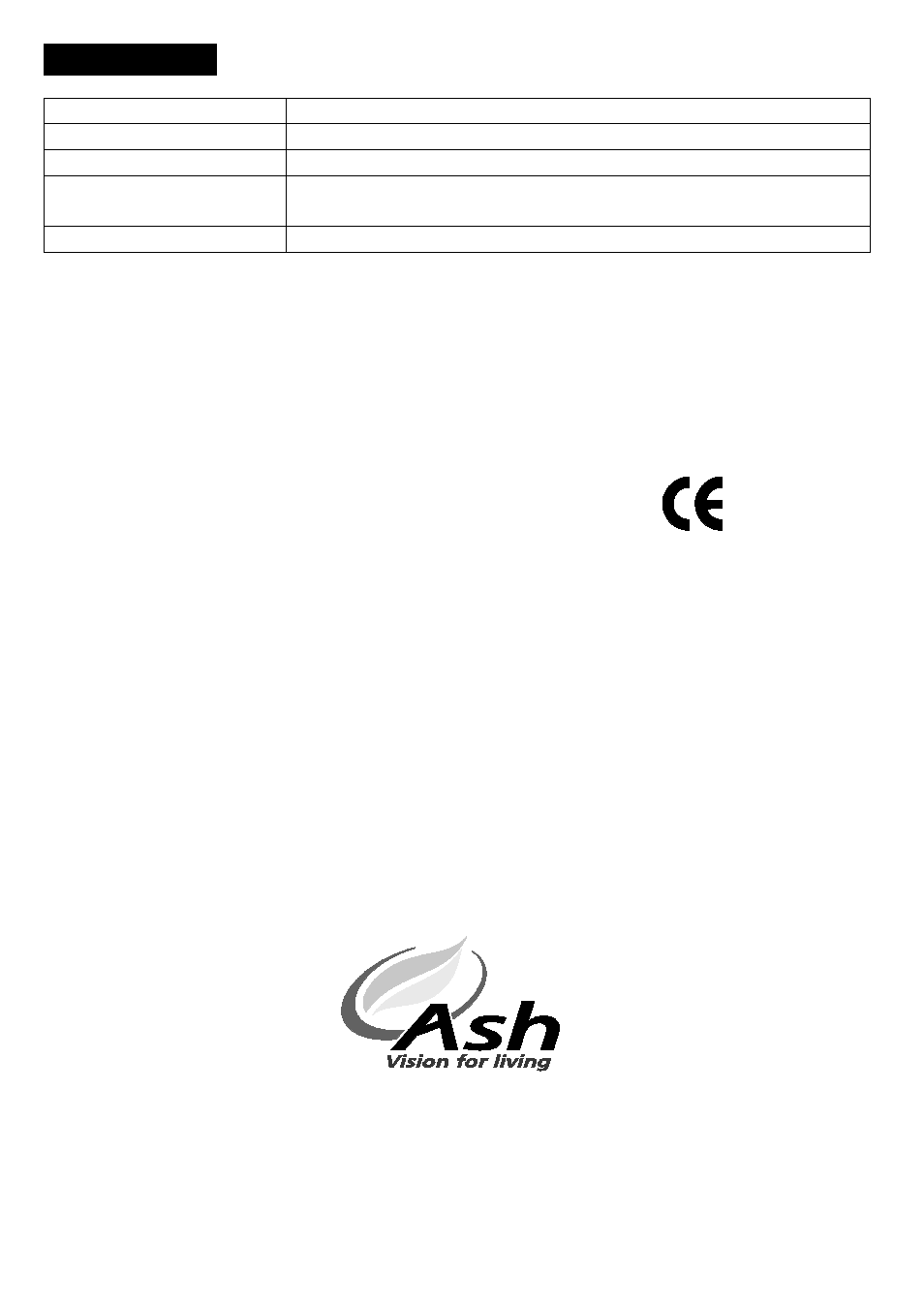 Specifications, Declaration of conformity, Warranty | Eschenbach Optik Distance Camera User Manual | Page 7 / 7