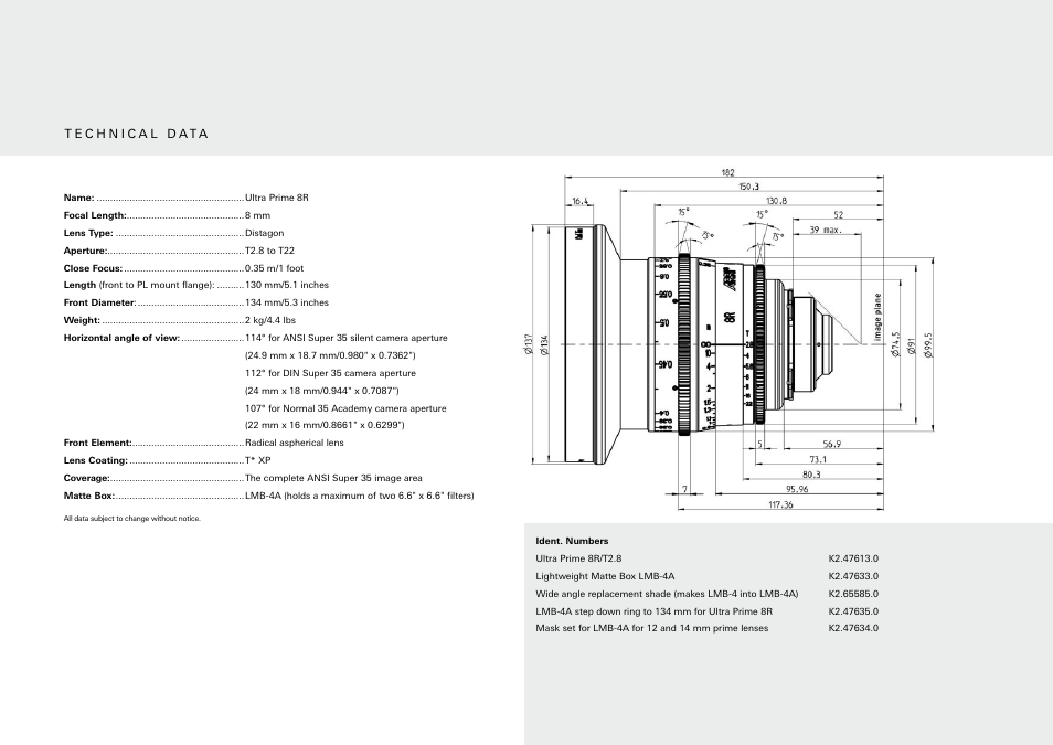 ARRI Prime 8R User Manual | Page 14 / 16