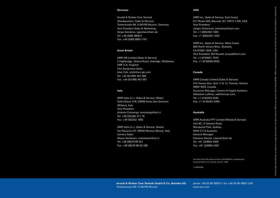 ARRI Prime 8R User Manual | Page 16 / 16