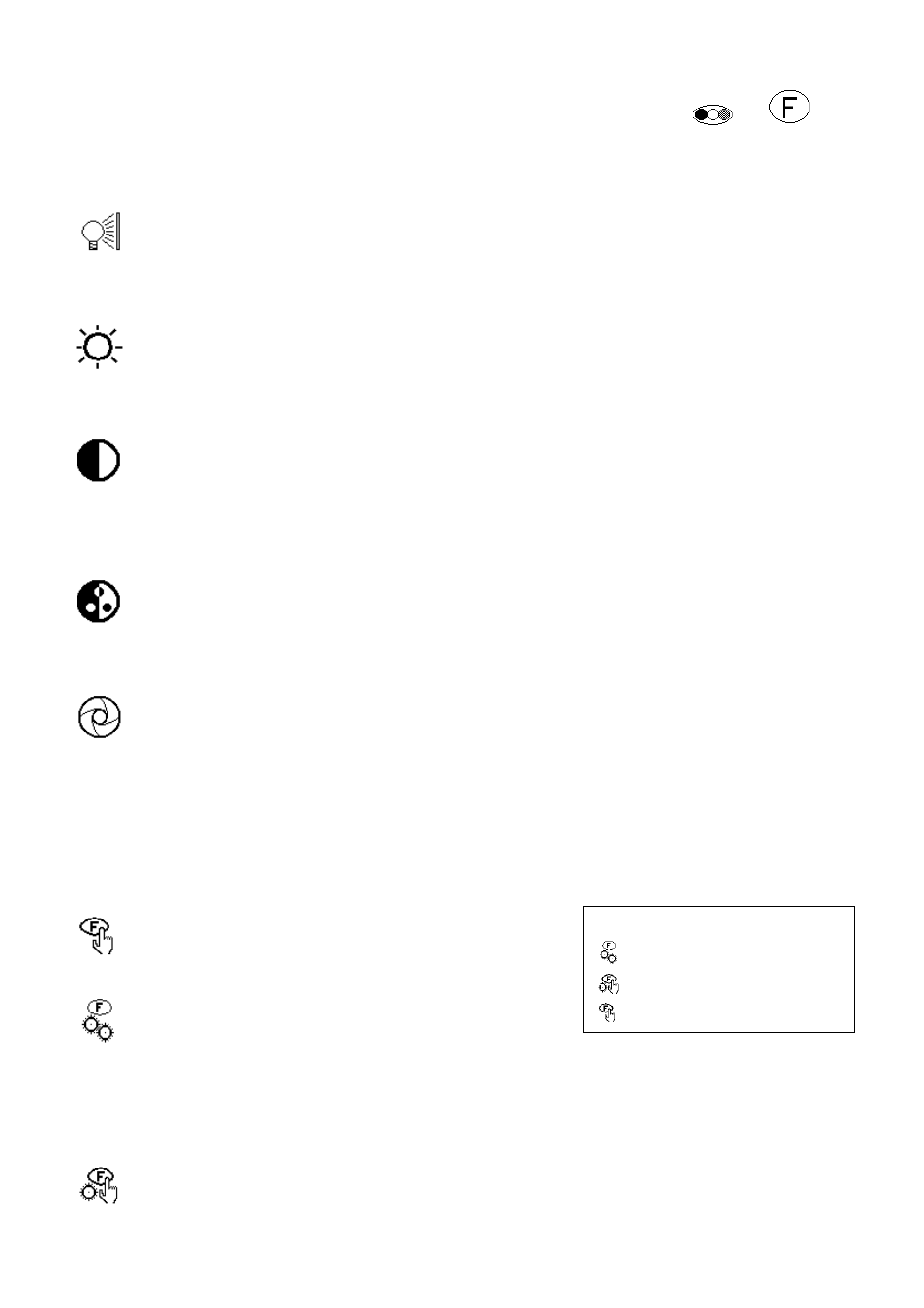 6b. the focus mode menu, Page 11, Focus mode autofocus push focus manual focus | Eschenbach Optik Eclipse User Manual | Page 11 / 15