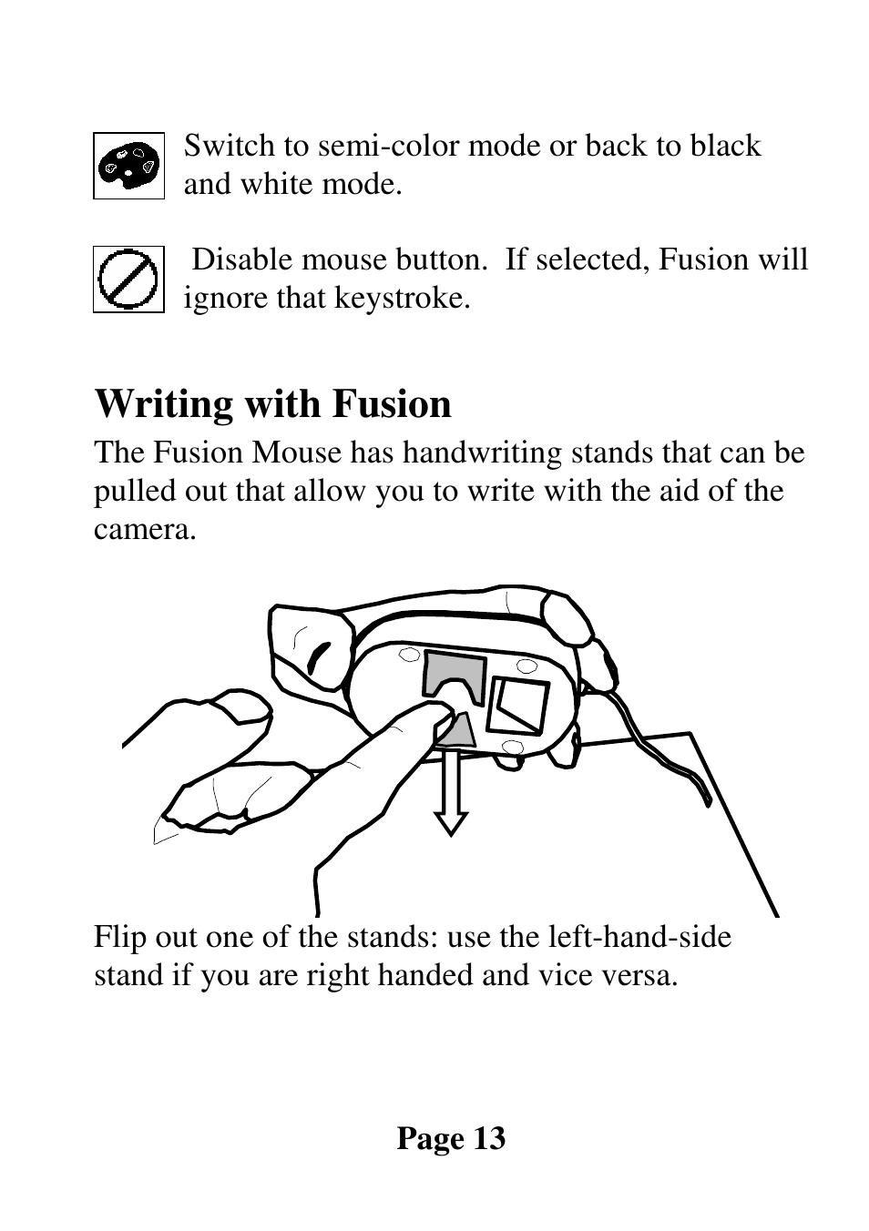 Writing with fusion | Eschenbach Optik Fusion User Manual | Page 14 / 20