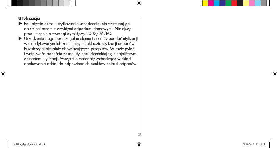 Eschenbach Optik Mobilux Digital User Manual | Page 38 / 48