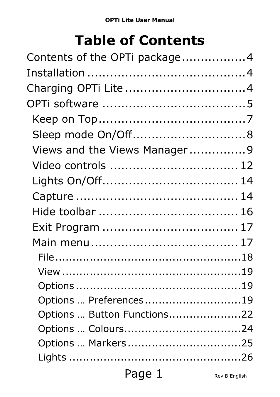 Eschenbach Optik Opti Lite User Manual | Page 2 / 52