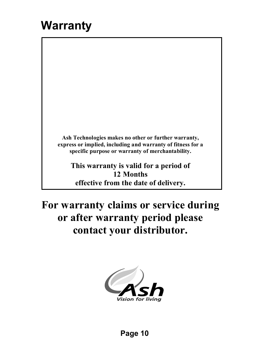 Warranty | Eschenbach Optik Prisma User Manual | Page 10 / 10