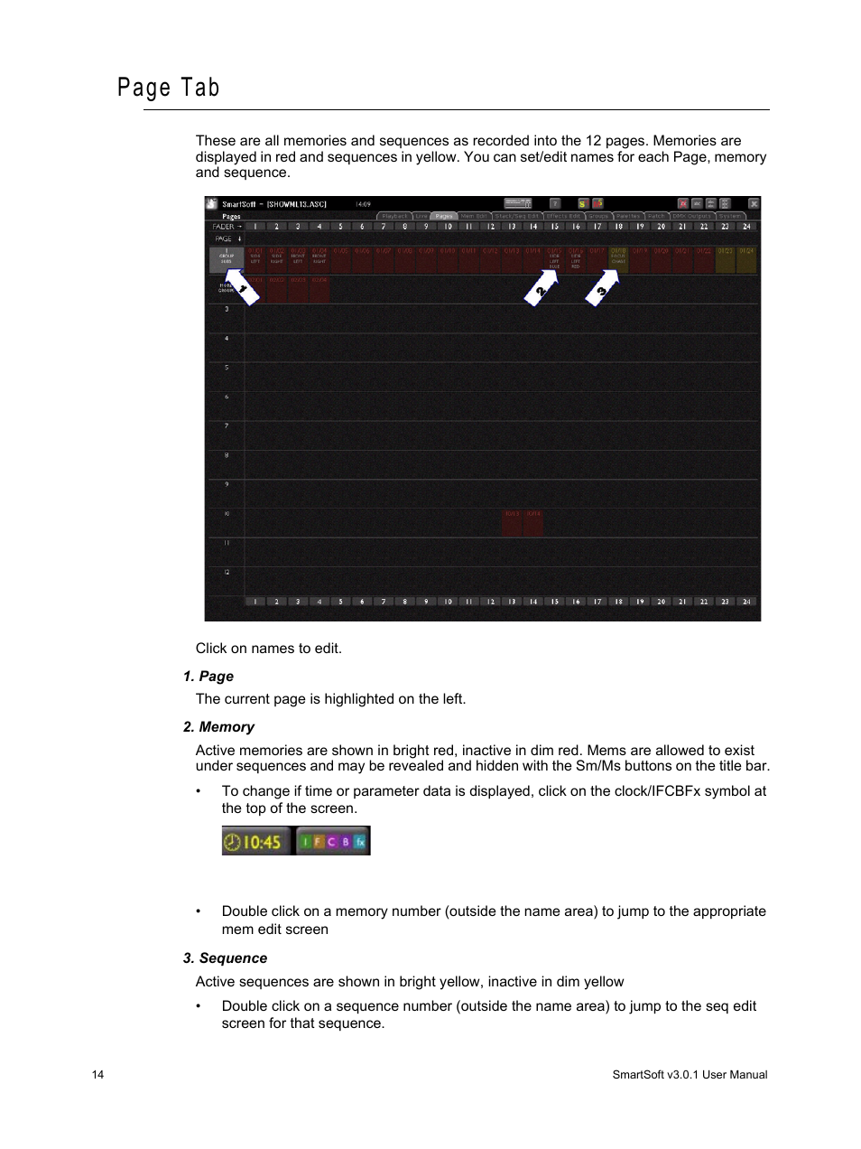 Page tab | ETC SmartSoft v3.0.1 User Manual | Page 18 / 32