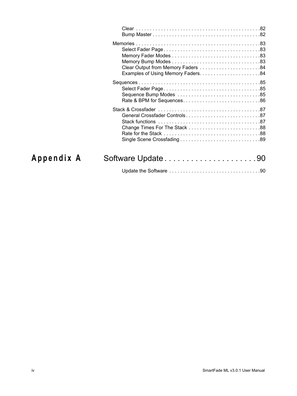 Software update | ETC SmartFade ML v3.0.1 User Manual | Page 6 / 104