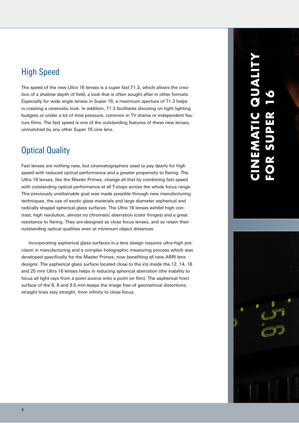 ARRI ULTRA 16 User Manual | Page 4 / 12