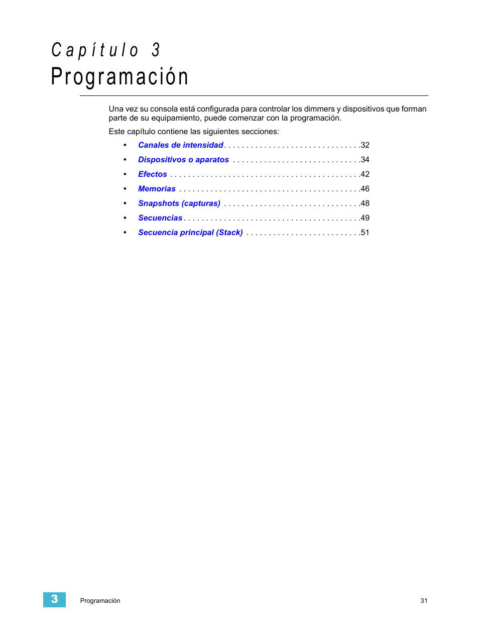 Programación, C a p í t u l o 3 | ETC SmartFade ML v1.1.0 User Manual | Page 37 / 92