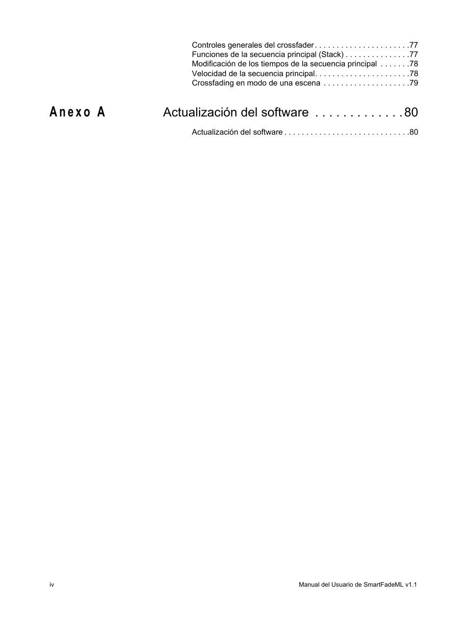 Actualización del software | ETC SmartFade ML v1.1.0 User Manual | Page 6 / 92