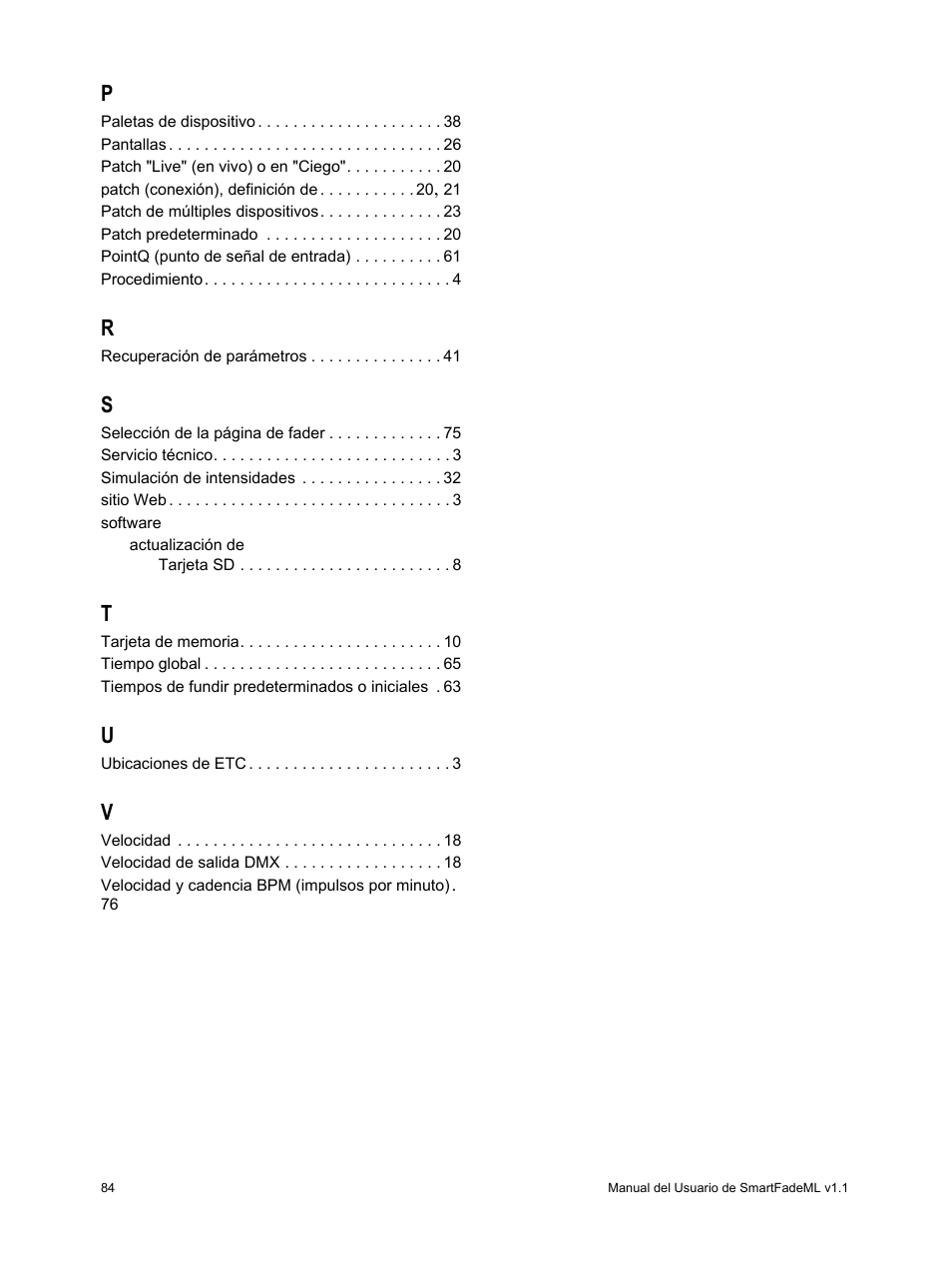 ETC SmartFade ML v1.1.0 User Manual | Page 90 / 92