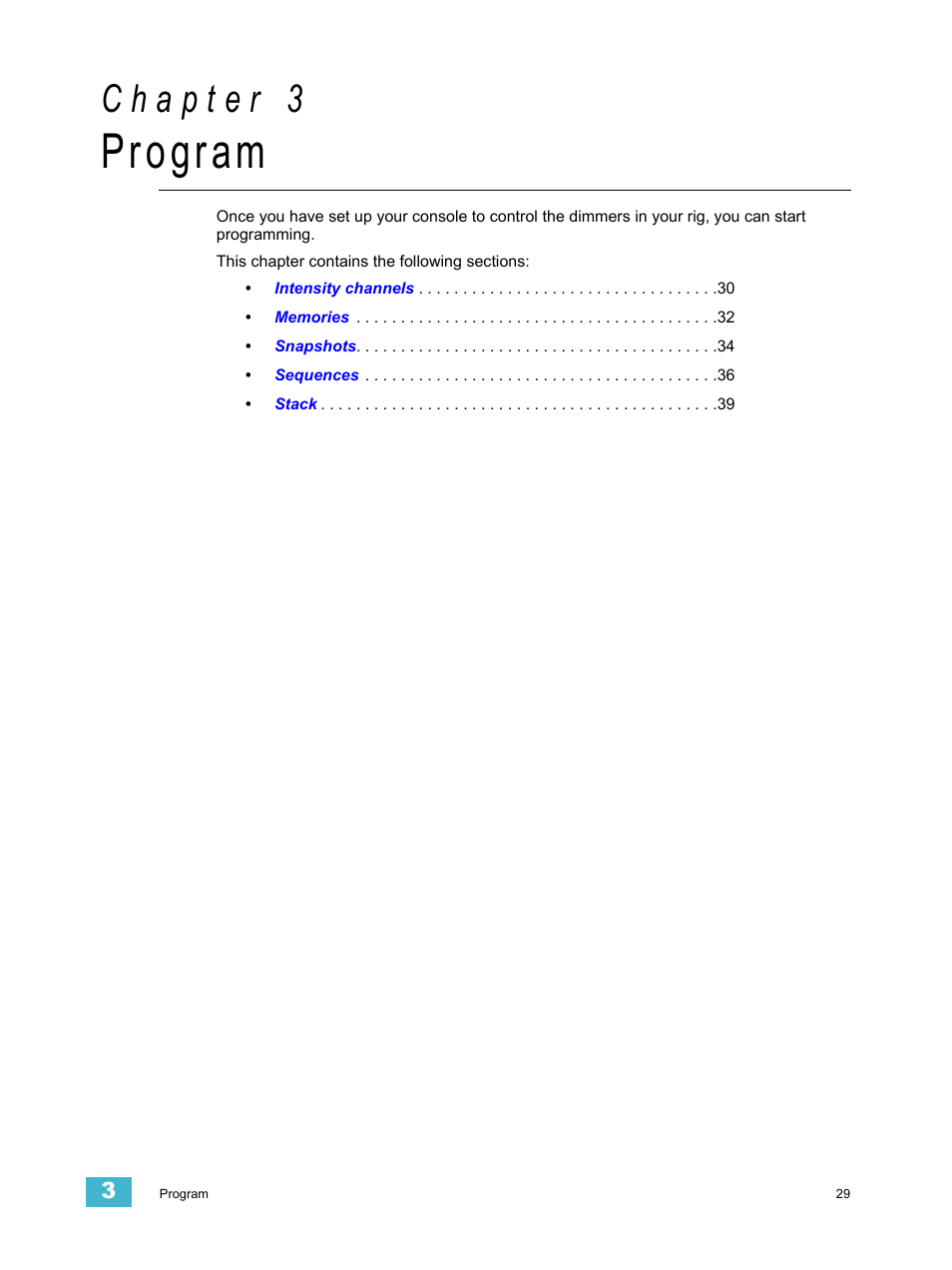 Program, C h a p t e r 3 | ETC SmartFade v3.0.1 User Manual | Page 35 / 84