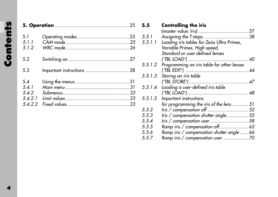 ARRI WRC-1 User Manual | Page 4 / 196