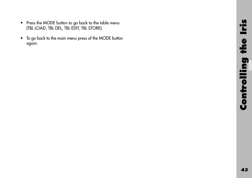 Controlling the iris | ARRI WRC-1 User Manual | Page 43 / 196