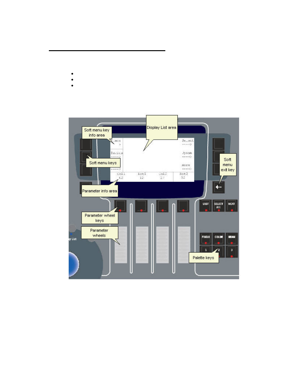 Facepanel - console main display | ETC Congo Family v6.4.0 User Manual | Page 105 / 1006